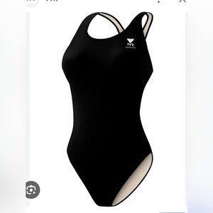 TYR Durafast Elite Womens Swimsuit Solid Fem Black Maxift-A MDUR7A One Piece 30
